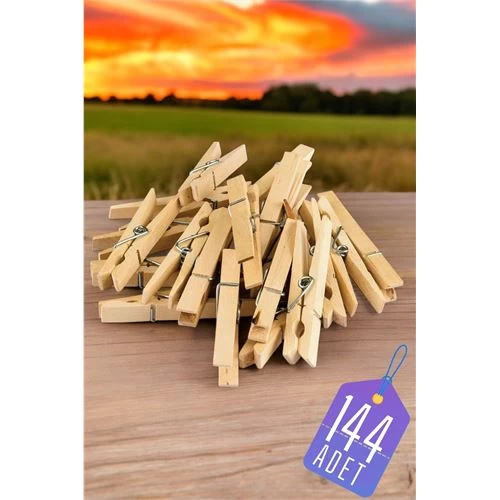 Modacar Ahşap Mandal Seti 144 Adet 71