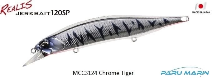 Duo Realis Jerkbait 120sp Sw Mcc3124 / Chrome Tiger