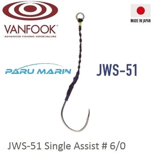 Vanfook Jigen Hyper Tekli Asist İğne Jws-51 #6/0 3 Adet