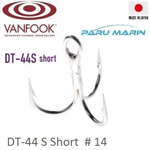 Vanfook 3lü İğne Silver 5 Pcs / Pack 	Dt-44s Short  # 14