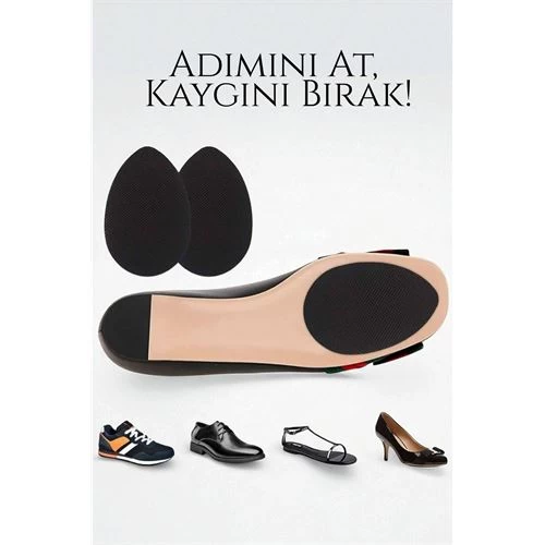 Ayakkabı Tabanına Yapışan Kaydırmaz Ped - Düşme Önleyici, Kendinden Yapışkanlı | Topuklu, Kösele Ve Spor Uyumlu