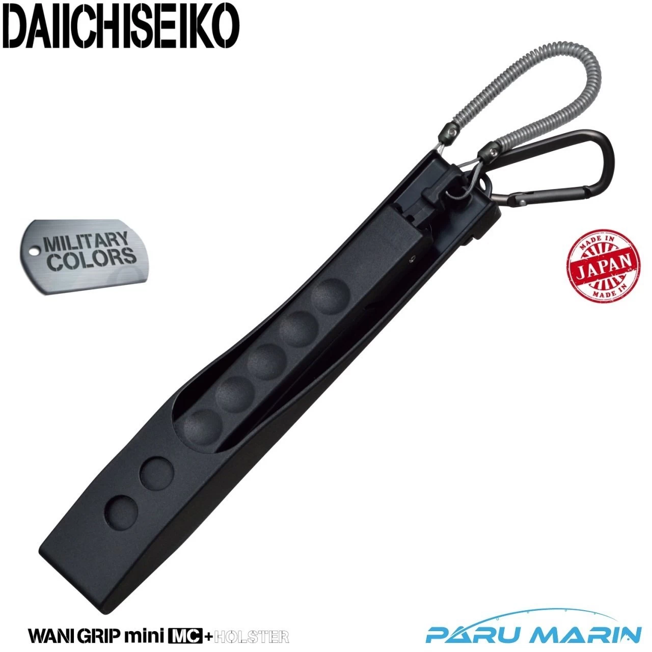 Daiichiseiko Wani Grip Mc Mini Balık Maşası 21 Cm + Taşıma Kılıfı Black