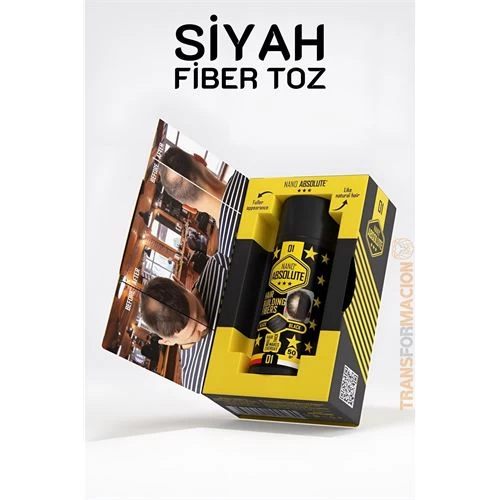 Transformacion Saç Dolgunlaştırıcı Fiber Topik Toz Sİyah 50 Gram