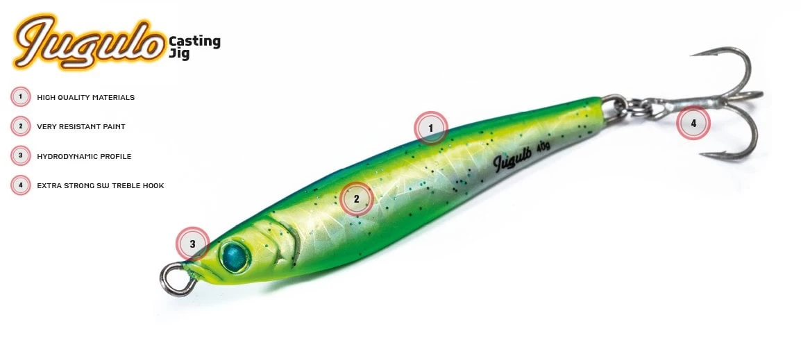 Molix Jugulo Casting Jig 80 Gr. #sw28 Verde Tempesta