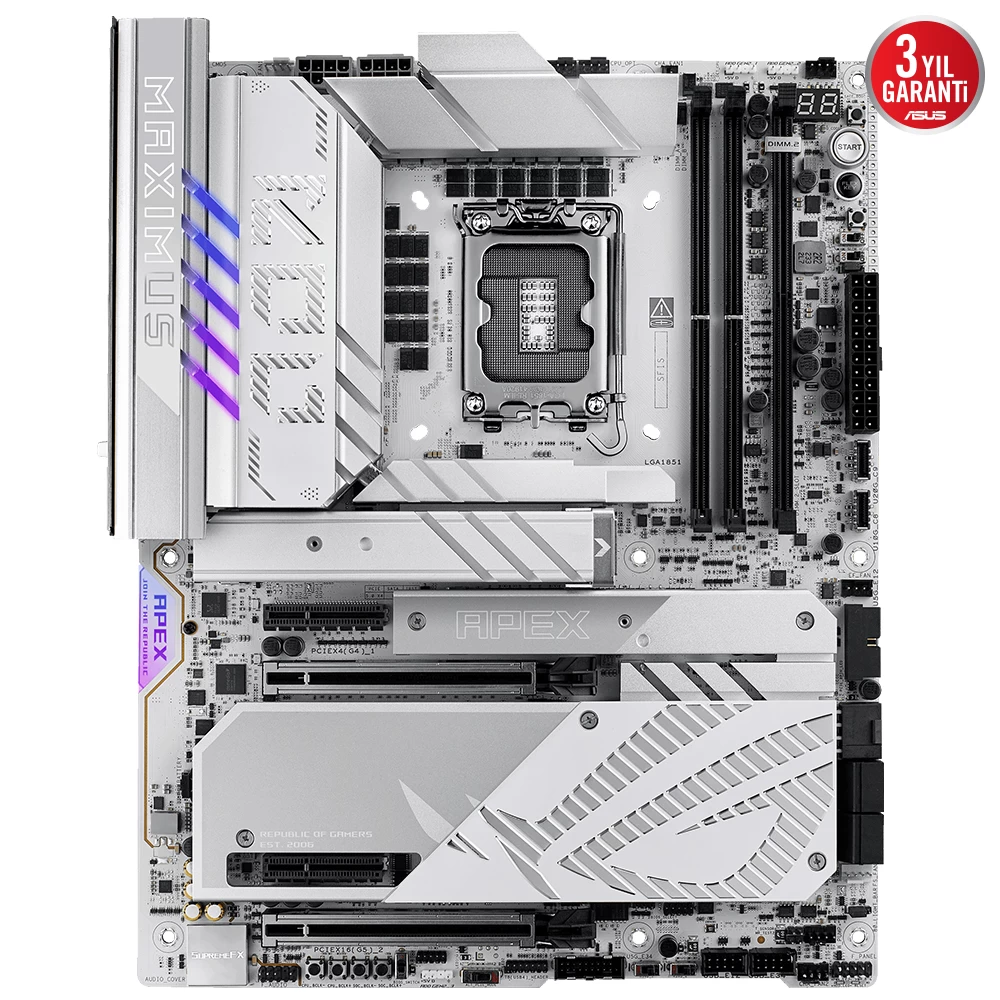Asus Rog Maximus Z890 Apex Ddr5 6xm2 Usb3.2 Wifi7 Rgb Lan Atx