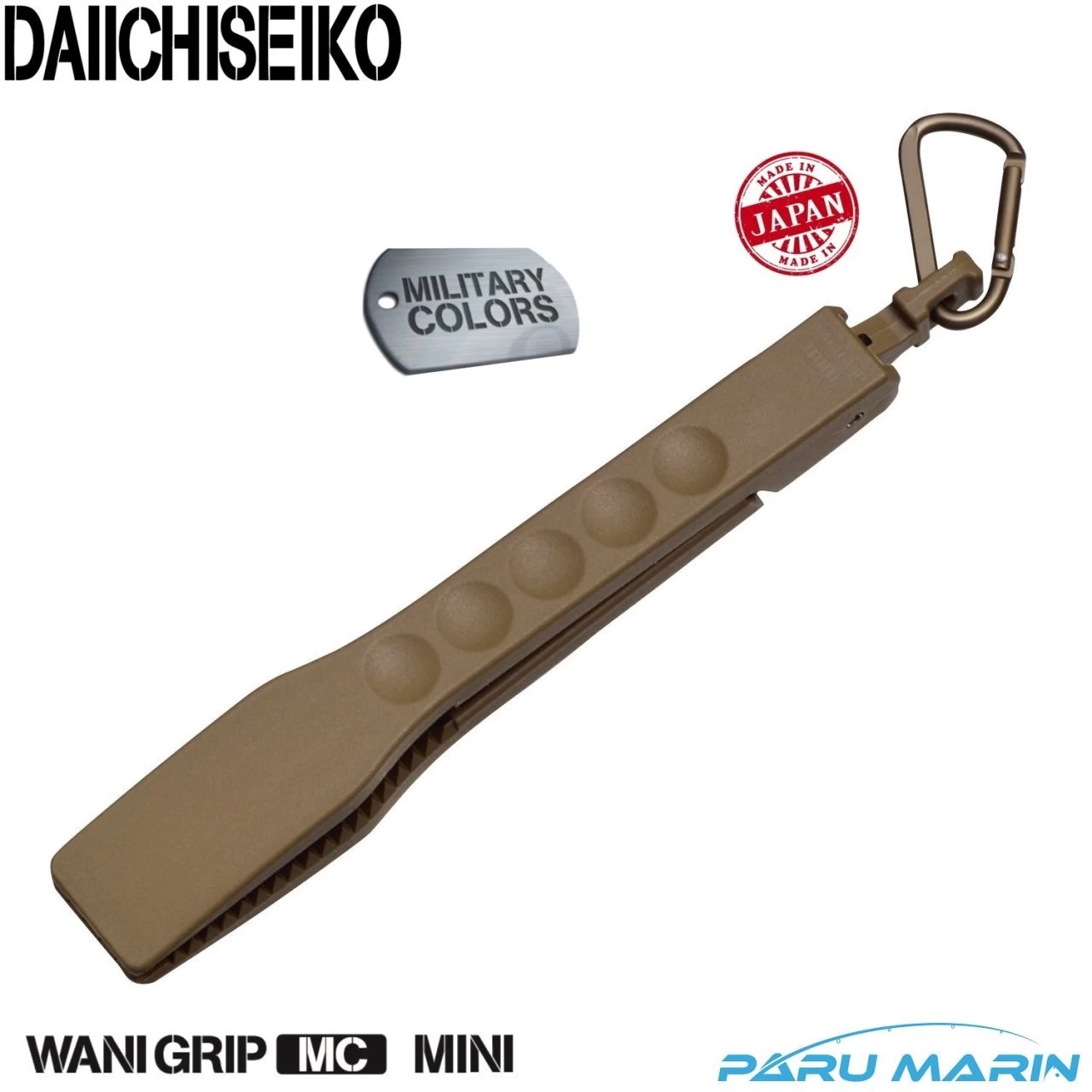 Daiichiseiko Wani Grip Mc Mini Balık Maşası 21 Cm Dark Earth