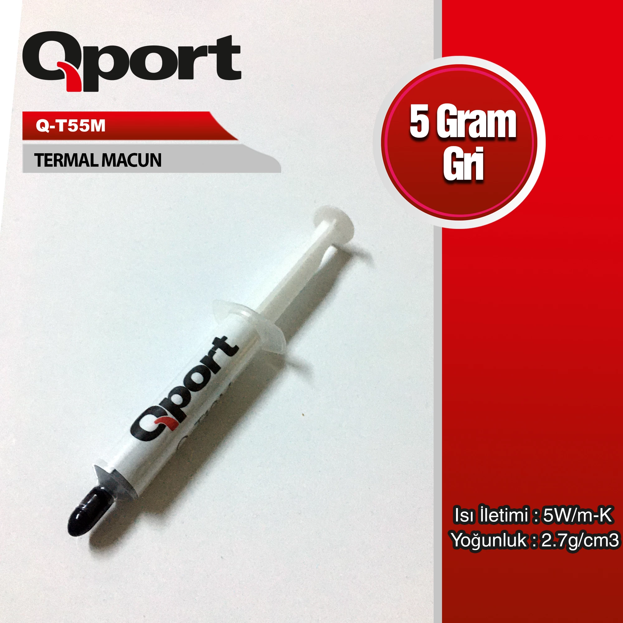 Qport Q-t55m 5gram 5w/m-k 2.7/cm3 Termal Macun