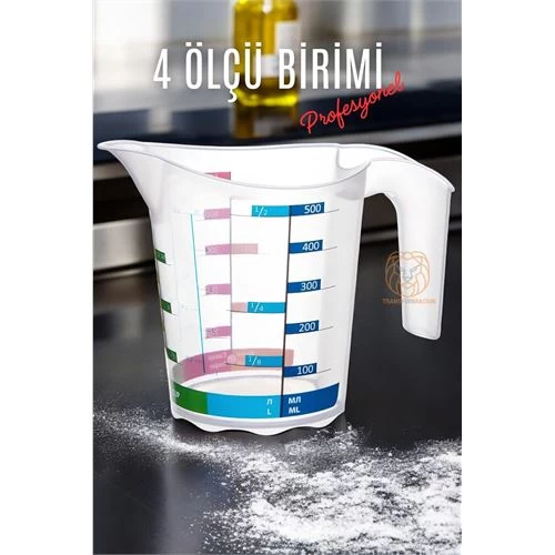 Modacar Ölçü Kabı Profesyonel Bpa Free 500 Ml