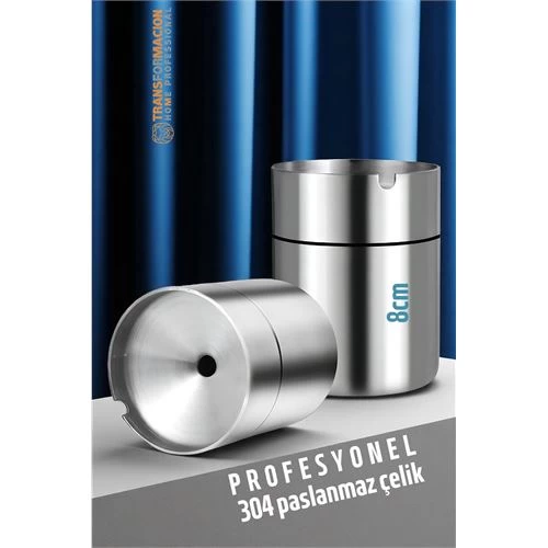 Modacar Duman Vermeyen At Sönsün Küllük - Çelik Metal Kül Tablası -masaüstü Küllük