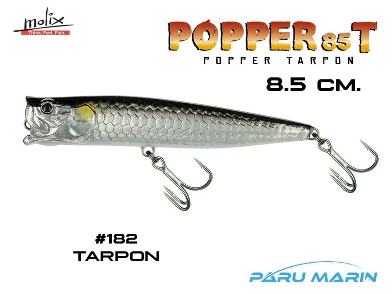 Molix Popper 85t 8.5 Cm. Sahte Balık, #182 Tarpon