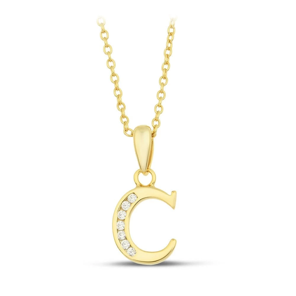 Initial Necklace - C - 925