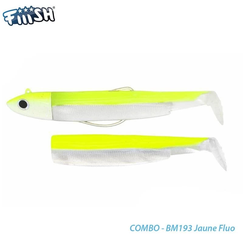 Fiiish Bm120/3 Bm193 Combo Off Shore 25gr. Jaune Fluo Silikon