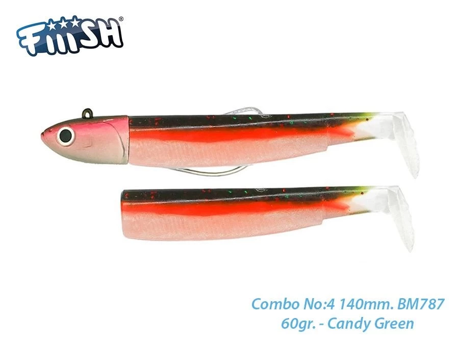 Fiiish Bm140/4 Bm787 Combo Deep 60gr. Candy Green Silikon
