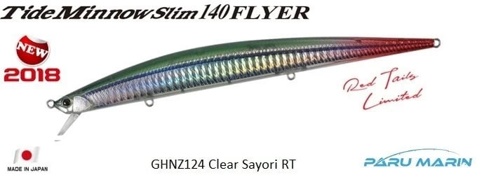 Duo Tide Minnow Slim Flyer 140 Ghnz124 / Sayori Red Tail