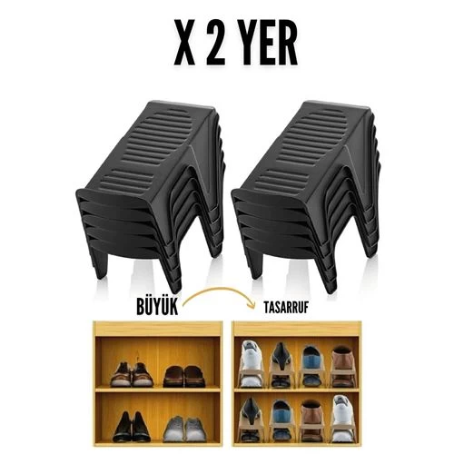 Modacar 10 Lu Ayakkabı Rampası Yer Tasarruf Organizeri Mehle