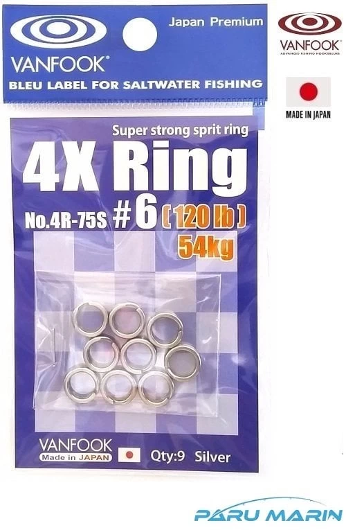 Vanfook 4r-75s Split Ring Halka #6 54kg (120lb)