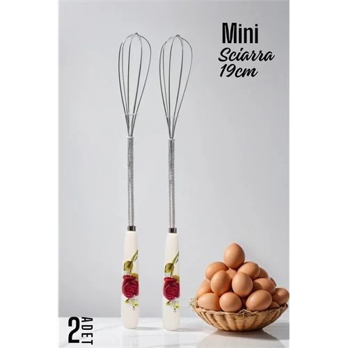 Modacar Sciarra Mini Çırpıcı Seramik Saplı 2 Adet