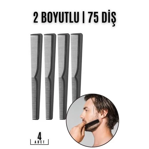 Modacar Sakal Bıyık Saç Tarağı 4 Lü Set Jess Design
