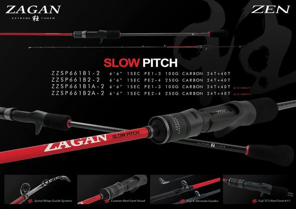 Zen Zagan Spiral Halka Max 250 Gr. Tetikli Slow Jig Kamışı