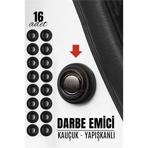 Modacar Kapı Bagaj Kaput Ses Darbe Emici Kauçuk Conta 16 Adet