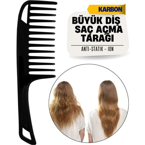Modacar Büyük Diş Geniş Saç Açma Tarağı