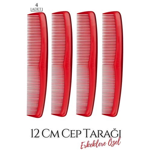 Modacar 12 Cm Erkek Cep Tarağı 4 Adet