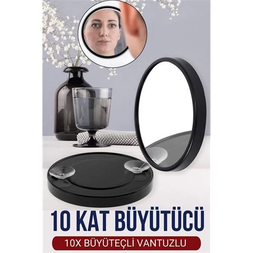 Modacar 9 Cm 10x Büyüteçli Makyaj Aynası