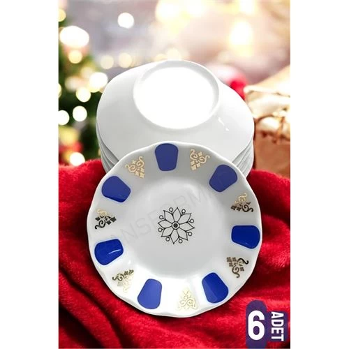 Modacar Melamin Çay Tabağı 6 Adet Geleneksel Türk Çay Bardağı Altlığı