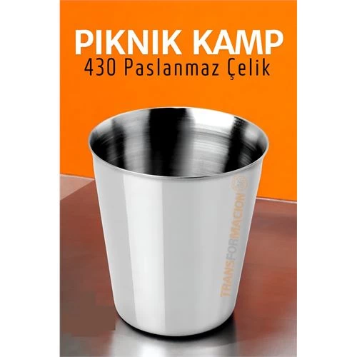 Paslanmaz Çelik Bardak – Kamp, Piknik Ve Mutfak İçin Dayanıklı Metal Bardak 719313
