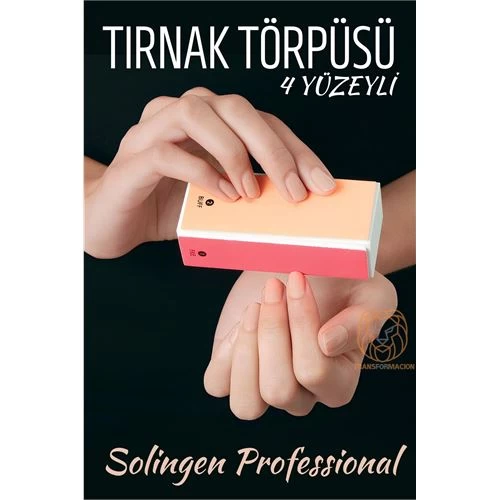 Modacar 4 Yüzeyli Tırnak Törpüsü Ve Parlatma Blok Sünger Solingen Professional