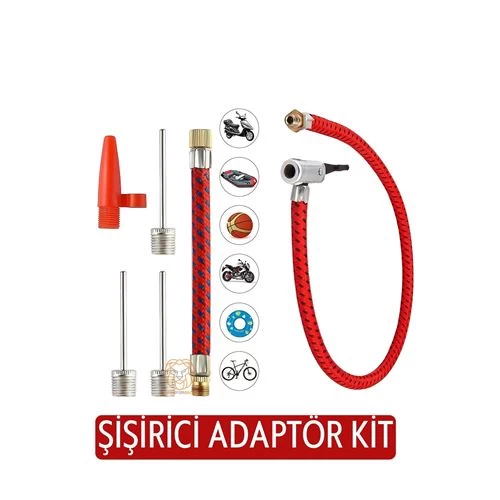 Modacar El Ayak Pompaları İğne Hortum Şişirme Kiti