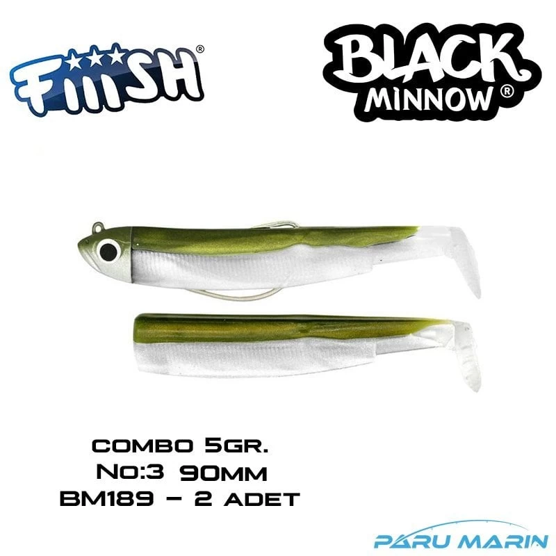 Fiiish Bm90/2 Bm189 2li Combo Shore 5gr. Kaki Silikon Yem