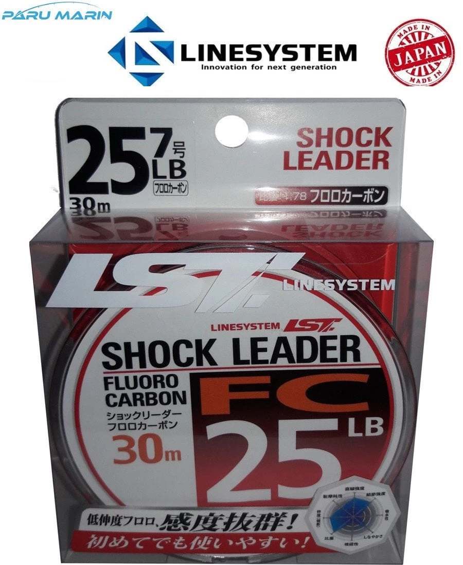 Linesystem Shock Leader Fc 25lb 0,43mm 11,3kg 30mt.