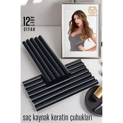 Modacar Nano Keratin Kaynak Çubukları 12 Adet Sİyah Absolute