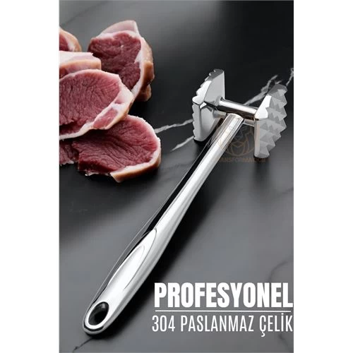 Modacar Et Tokmağı 2 Taraflı 304 Paslanmaz Çelik