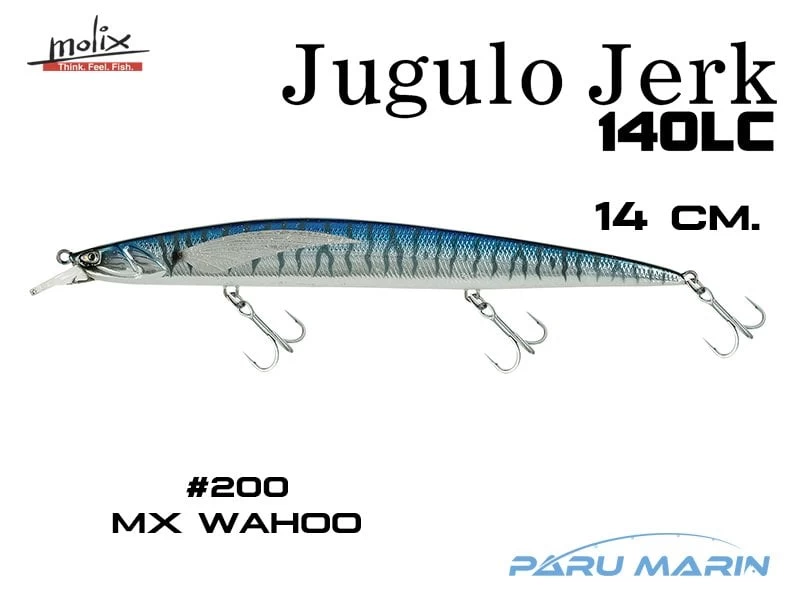 Molix Jugulo Jerk 140lc 14 Cm. Sahte Balık, #200 Mx Wahoo