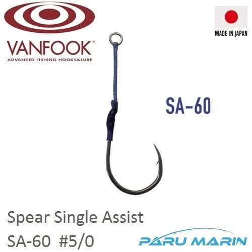 Vanfook Spear Tekli Assist İğne Sa-60  #5/0 3 Adet