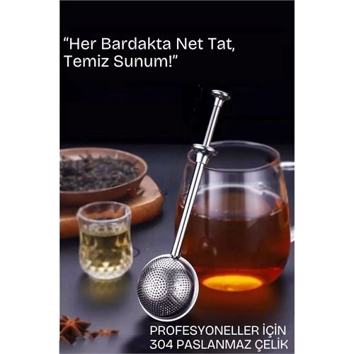 Modacar Bitki Çayı Süzgeci –Çay Demleme Aparatı  Profesyonel 304 Paslanmaz Çelik