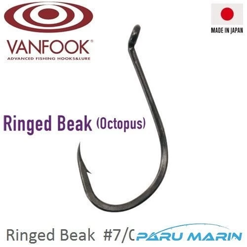 Vanfook Ringed Beak Ns Black 3pcs / #7/0