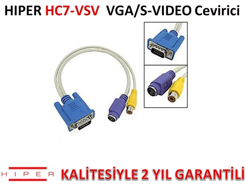 Hiper Hc7-vsv Vga/s-video Çevİrİcİ