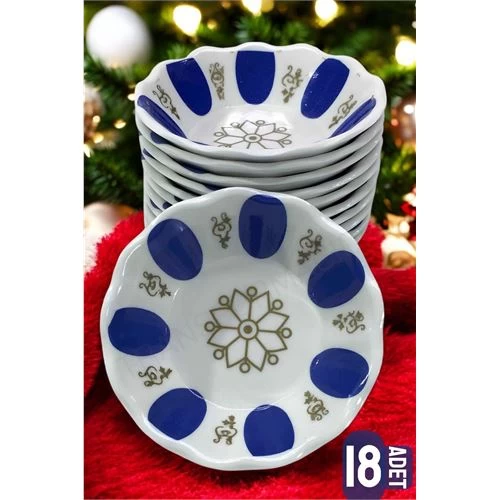 Modacar Melamin Çay Tabağı 18 Adet Geleneksel Türk Çay Bardağı Altlığı