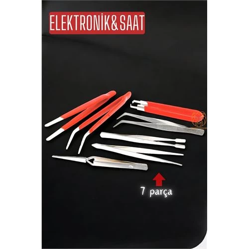 Modacar Cımbız Seti 7 Parça Elektornikçi Cımbız Seti