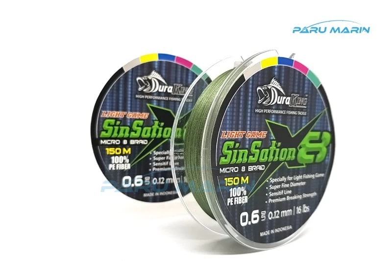 Duraking Sinsation 8x Pe 0,6 - 0,12mm 150mt. Yosun YeŞİlİ İp Mİsİna
