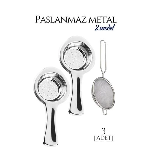Modacar 3 Lü Set Metal Çay Süzgeci Cabrera Design