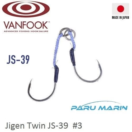 Vanfook Super Light Twin Çiftli Assist İğne Js-39 #3