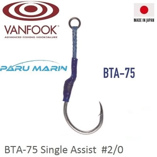 Vanfook Bolt Lock Tekli Assist İğne Bta-75  # 2/0 2 Adet