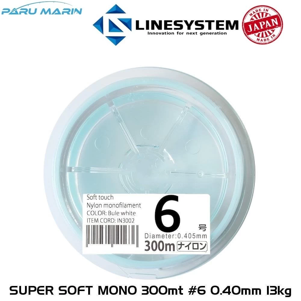 Linesystem Super Soft Mono Misina #6 0.40mm 13kg. 300mt.