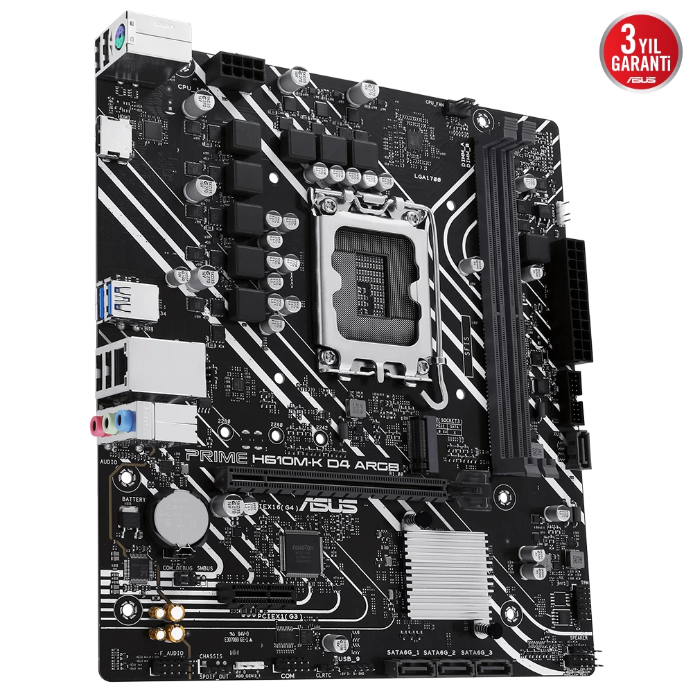 Asus Prime H610m-k D4 Argb Ddr4 3200mhz Matx