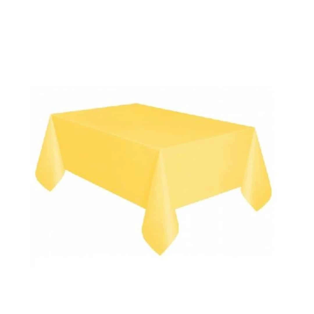 Sarı Plastik Masa Örtüsü 137 Cm*2,7 Mm