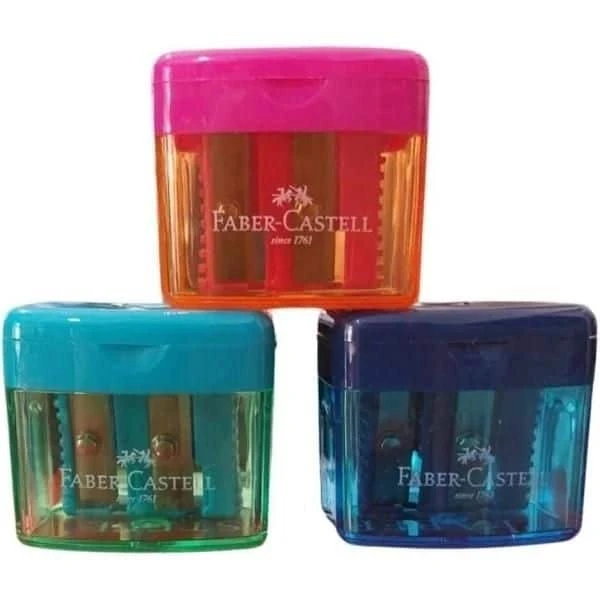 Faber Castell Minibox Çift Gözlü Kalemtraş Mavi